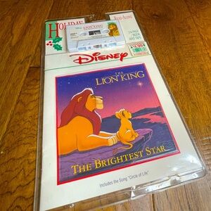 NWT Disney Read-a-Long The Lion King ‘The Brightest Star’ Storybook & tape
